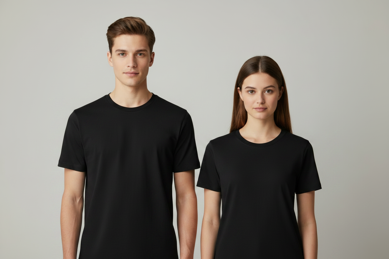 Camiseta Negra - Chico y Chica